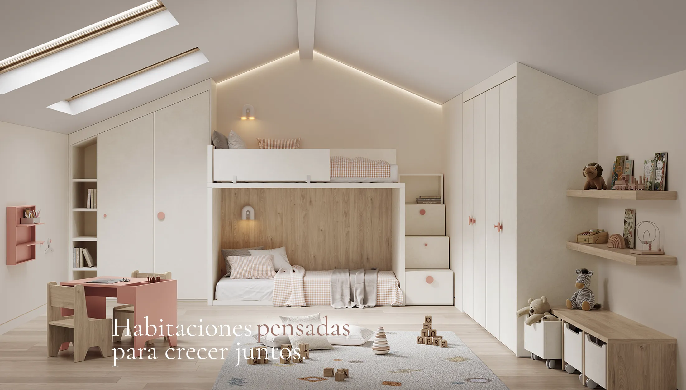 Dormitorios juveniles a medida - Habitaciones Montessori